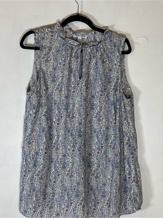 Rose & Olive Tops - Rose + Olive Floral High Neck Tank 1X Cottagecore Boho Prairie Top